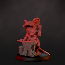 Swithun the Smith | Mousefolk Series * Dungeons and Dragons Roleplay Miniature - £4.71 GBP