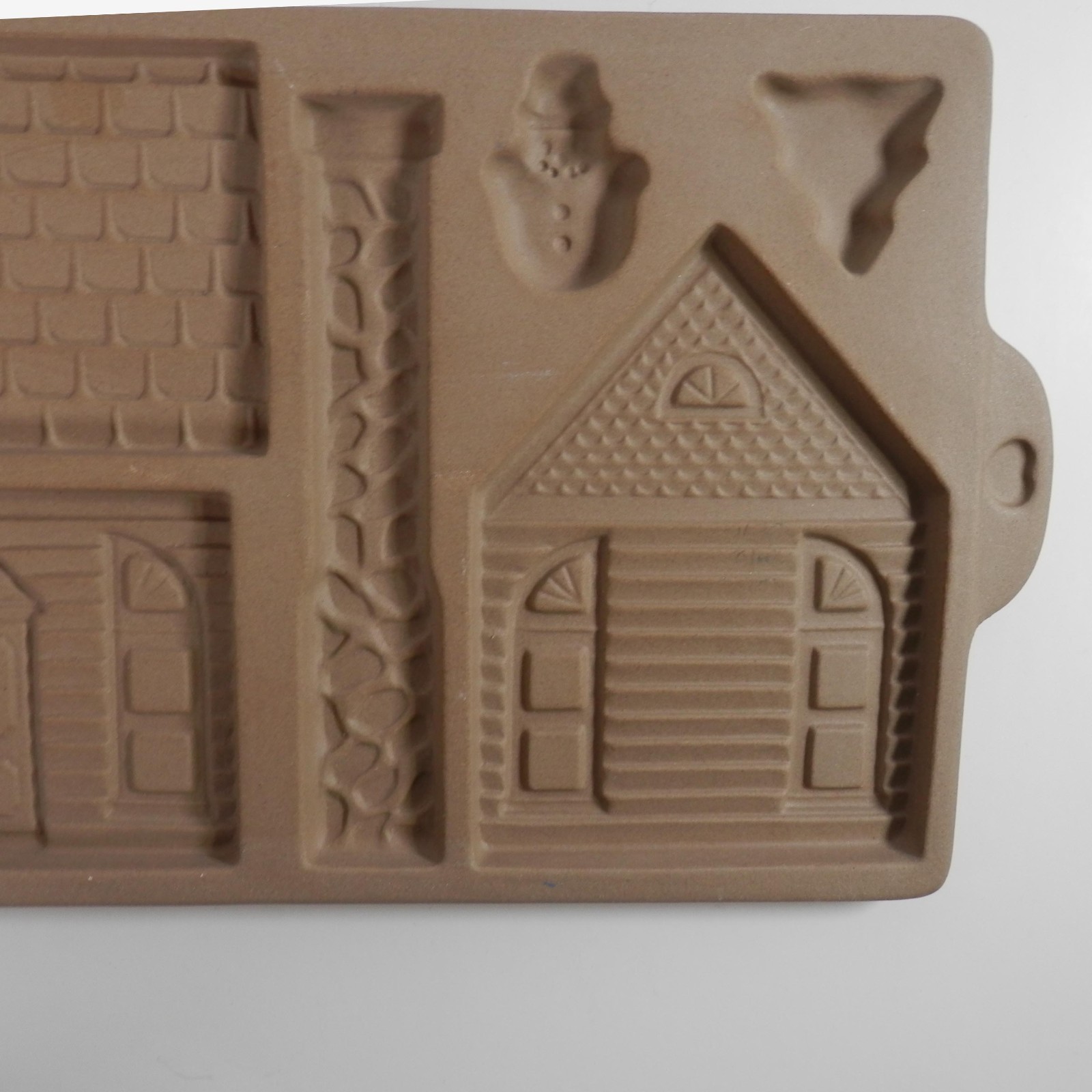 Vtg 1992 Gingerbread House Stoneware Oven Baking Mold Holiday 5.5" Item image 3
