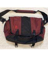 Timbuk2 Classic Messenger Bag Medium Maroon&amp; Black Laptop Shoulder Strap... - $42.57