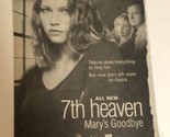 7th Heaven Tv Guide Print Ad Jessica Biel Stephen Collins TPA12 - $5.93