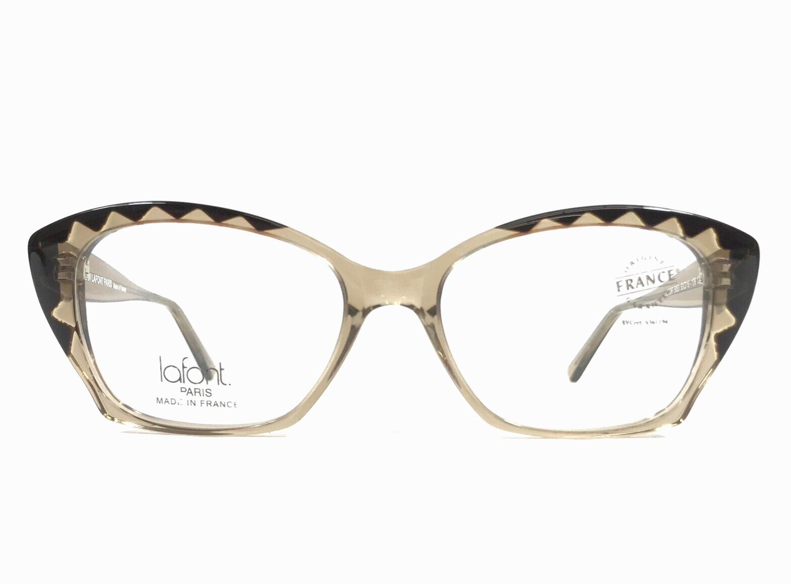 Jean Lafont Brille Rahmen DECOR 5053 Brown Schwarz Cat Eye Full Rim 53-1... - £297.89 GBP