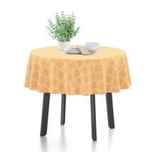 Homes Cotton Printed Tablecloth Of Length 57&quot; -Round For 4 Seater Dining... - £20.44 GBP