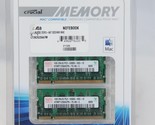 Memory Mac Compatible Crucial 2X 1GB 2Rx16 PC3-8500S Notebook - £9.21 GBP