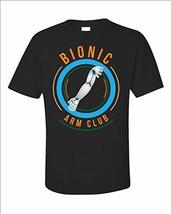 Titanium Bionic Arm Club Custom Parts - Unisex T-Shirt Black - £23.52 GBP