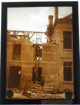 RARE: World War I glass photo: Bombed Out School (likely in France), sep... - $34.65
