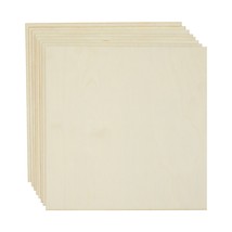 12X12 Wood Panels, Unfinished 3Mm Birch Plywood Sheets (8 Pack) - £33.02 GBP