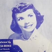 1953 Bell Bottom Blues Sheet Music Teresa Brewer Vintage Shapiro Ephemera - $19.99
