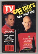 VINTAGE Jan 2 1993 TV Guide Star Trek DS9 Avery Brooks Patrick Stewart - £11.89 GBP