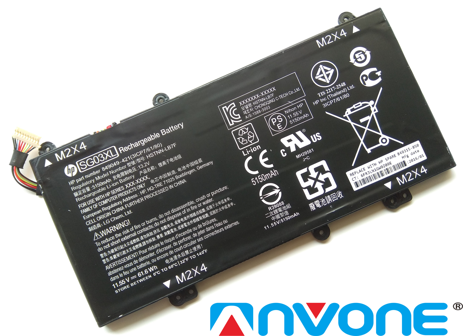 61Wh Genuine SG03XL Battery For HP ENVY 17-u273cl 2EW63UA 11.55V NEW - £71.31 GBP
