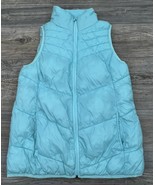 Xersion Women&#39;s Packable Puffer Vest Turquoise Blue, Nylon, Size Medium - £14.01 GBP