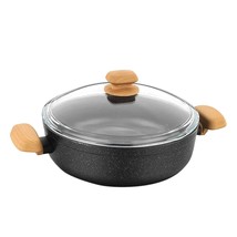 Korkmaz Montana 2 Piece 4 Liter Aluminum Nonstick Low Casserole Dish with Lid a - £75.24 GBP