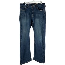 Wrangler Men&#39;s Relaxed Boot Cut Denim Jeans Size 34X32 Blue - £14.54 GBP