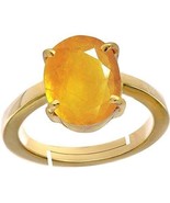 Unheated Untreatet 6.25 Ratti Finger Ring Yellow Sapphire Pukhraj Gemstone - €27,91 EUR
