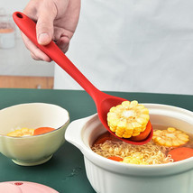 Non Stick Heat Resistant Long Red Silicone Spoon - £10.19 GBP