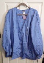 Cherokee Workwear Scrubs Button up Jacket Blue Women’s size 4X Style 4301 NWT  - £14.90 GBP