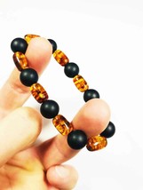 Amber Bracelet Natural amber Rainbow color pressed beads 11.87gr. B-187 - £20.57 GBP