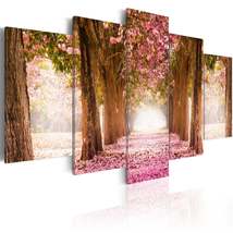 Tiptophomedecor Stretched Canvas Landscape Art - Pink Alley - Stretched &amp; Framed - £71.93 GBP+