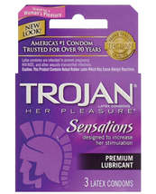 Trojan Her Pleasure Condoms - Box of 3 - $24.85