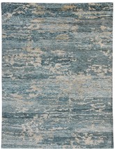 Modern Hand-Knotted Rugs for Sale 8&#39; x 10&#39; Viscose Silky Shades of Gray Rug - £725.74 GBP