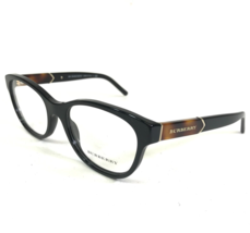 Burberry Eyeglasses Frames B 2151 3001 Black Tortoise Round Cat Eye 52-1... - $140.03
