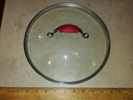 22CC59 GLASS LID FOR COOKING PAN: COOKING WITH CALPHALON, 10-3/8&quot; X 3&quot; O... - $10.33