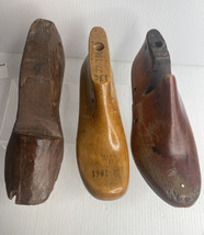 3 Vintage Wooden Shoe Molds Forms, Various Sizes Italia Usa - £31.16 GBP