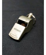 ANTIQUE Sports Police Whistle Marked REFEREE With Cork Ball Inside - $192.02 MXN