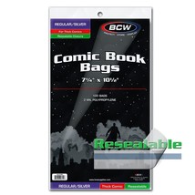 3 packs of 100 (300) BCW Resealable Thick Silver/Regualr Comic Book Bags - €23,65 EUR