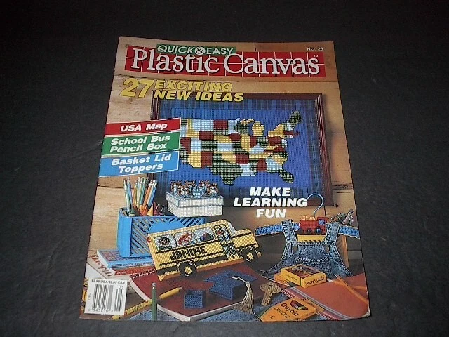 Quick &amp; Easy Plastic Canvas, No. 23 (April/May 1993) - $6.88 CAD