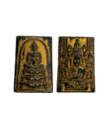 Thai Amulet Somdej Style With Gold Leaf Finish, Wat Ceremony Edition - $54.65 CAD