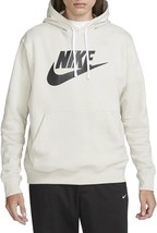 Nike Men&#39;s Sportswear Club Pullover Hoodie Size Large Light Bone BV2973-073 NEW - £53.92 GBP