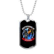 Brotherhood Of First Responders Firefighter Stainless Steel or 18k Gold Dog Tag - £37.09 GBP+