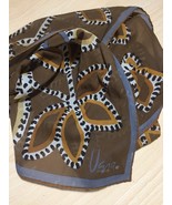 Vintage 60s Vera Neumann Fall Design sheer rectangular scarf - $32.94 CAD