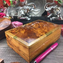 Thuya Wooden mother&#39;s day gift box, hand-Carved jewelry organizer thuya wood box - £68.24 GBP