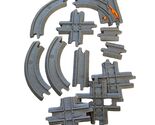 GeoTrax Gray Railroad Railway 11 Piece Set with Switches &amp; Crossings - $17.28
