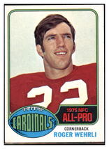 1976 Topps Roger Wehrli St. Louis Cardinals All Pro Football Card VFBMC - £4.30 GBP