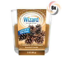 6x Candles Wizard Cashmere Woodlands Scented Candles | 3oz | Fast Shipping! - £21.46 GBP