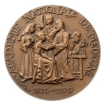 1970 France Medal Académie Nationale de Médecine Bronze - £77.07 GBP
