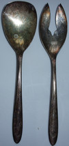 Vintage Merden Silver Plate Co Salad Fork &amp; Spoon - $5.46 CAD