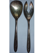 Vintage Merden Silver Plate Co Salad Fork &amp; Spoon - $5.43 CAD