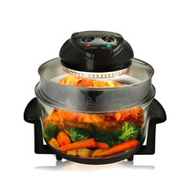 MegaChef Multipurpose Countertop Halogen Oven Air Fryer/Rotisserie/Roaster in Bl - £95.54 GBP