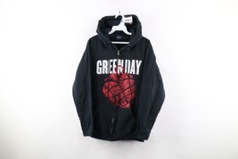 Vtg Y2K 2004 Mens Small Distressed American Idiot Green Day Band Full Zip Hoodie - £85.01 GBP