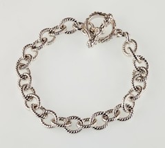 Sterling Silver Laso Round Link Bracelet 8.50&quot; Long - £143.73 GBP