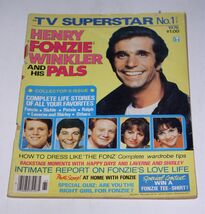 Happy Days TV Superstar No. 1 Magazine 1976 Henry Winkler Laverne Shirley  - $29.99