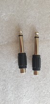 Lot of 2 Microphone RCA to 3.5mm Audio Connector Jack - Black - $150.40 MXN