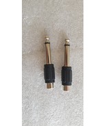 Lot of 2 Microphone RCA to 3.5mm Audio Connector Jack - Black - $148.61 MXN