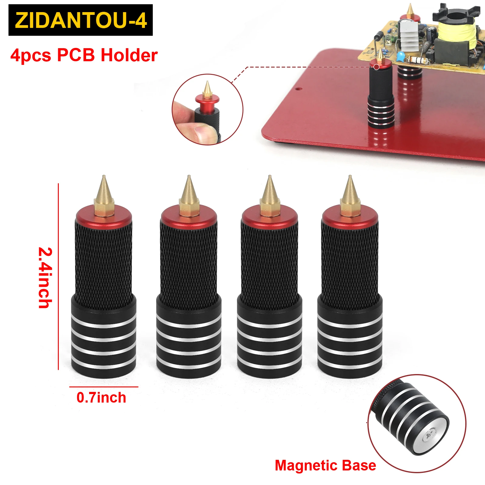 NEWACALOX Soldering Third Hand Tool PCB Holder with Magnetic 4Pcs Flexib... - $62.19