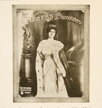1909 Sparrow Empress Chocolates Advertisement Dessert Ephemera 7.25 x 4.75&quot; - $16.49