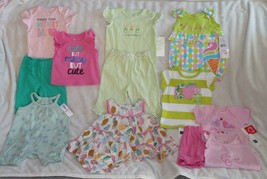 BABY GIRL NEWBORN 0-3 SPRING SUMMER CLOTHES LOT OLD NAVY CARTERS NEW SHO... - £54.48 GBP