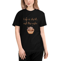 Life Is Short Eat The Cake Quote Lettering Chocolate Design Sustainable ... - £16.90 GBP